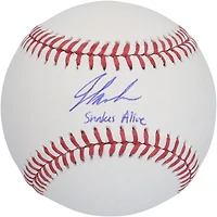 Ballon de baseball autographié par Jordan Lawlar des Diamondbacks de l'Arizona avec l'inscription « Snakes Alive »
