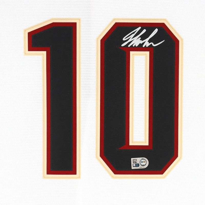 Jordan Lawlar Arizona Diamondbacks Autographed White Nike Replica Jersey