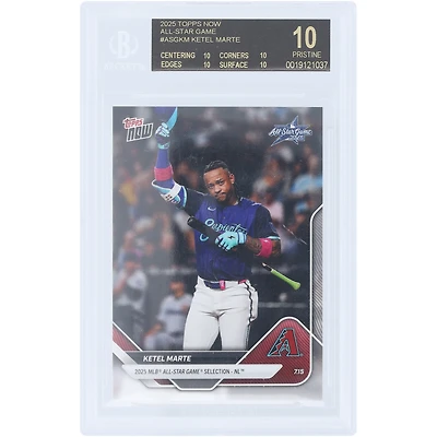 Ketel Marte Arizona Diamondbacks 2025 Topps Now 2025 MLB All-Star Game Selection - NL Black Label #ASG-KM BGS Authenticated 10 Card - 10,10,10,10 Subgrades