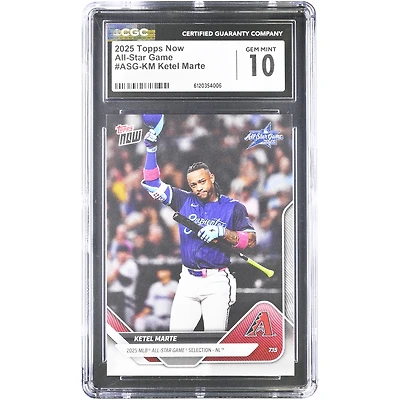 Carte Ketel Marte Arizona Diamondbacks 2025 Topps Now All-Star Game #ASG-KM authentifiée CGC (n° 10)