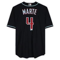 Ketel Marte Arizona Diamondbacks Autographed Black Nike Replica Jersey