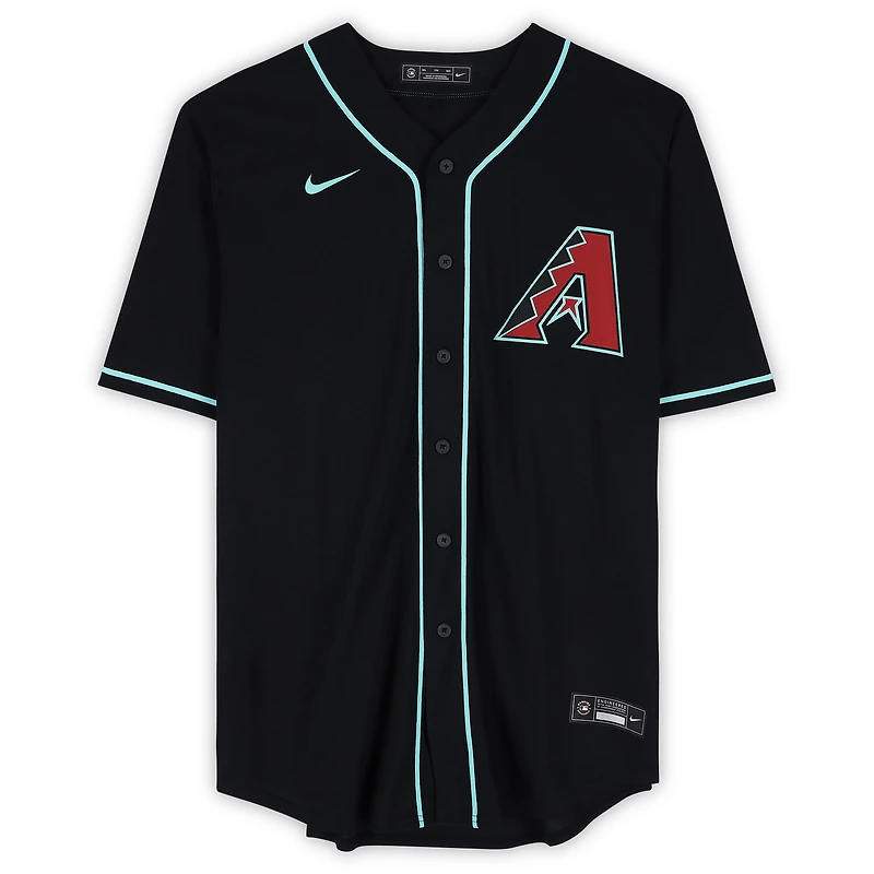 Maillot réplique noir Nike autographié de Ketel Marte, Diamondbacks de l'Arizona