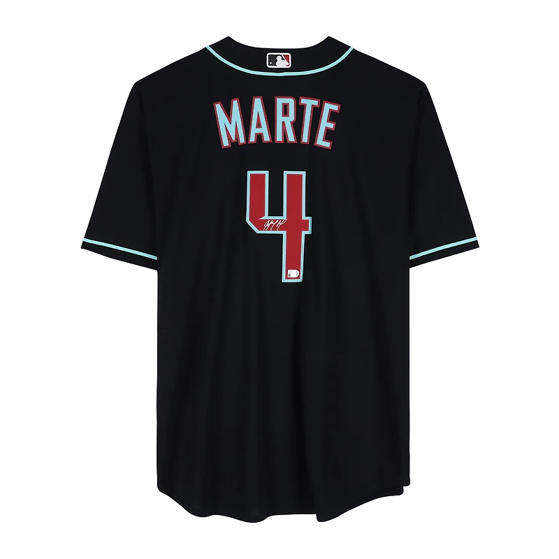 Ketel Marte Arizona Diamondbacks Autographed Black Nike Replica Jersey