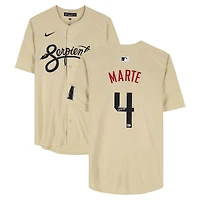 Ketel Marte Arizona Diamondbacks Autographed Sand Nike City Connect Replica Jersey