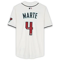 Maillot réplique blanc Nike autographié de Ketel Marte, Diamondbacks de l'Arizona