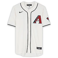 Maillot réplique blanc Nike autographié de Ketel Marte, Diamondbacks de l'Arizona