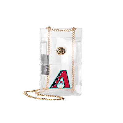 Logo Brands Arizona Diamondbacks Clear Essential Crossbody Purse