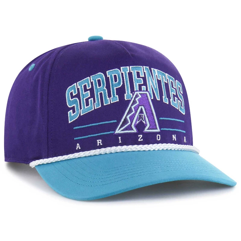 Men's '47  Purple Arizona Diamondbacks City Connect Roscoe Rope Hitch Adjustable Hat