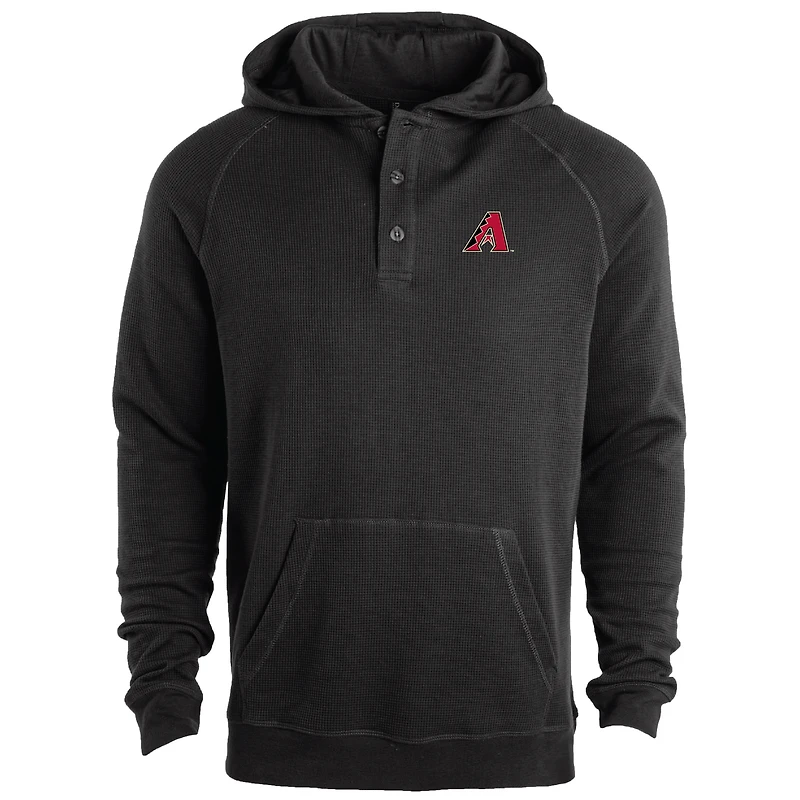 Sweat à capuche léger manches raglan Dunbrooke Black Arizona Diamondbacks Montana pour hommes