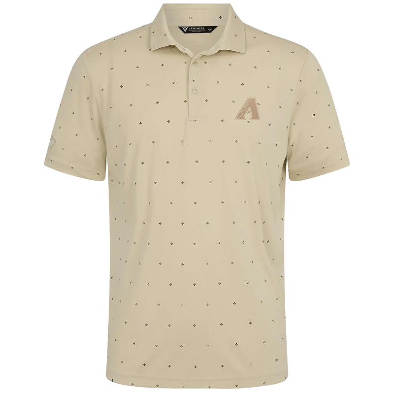 Men's Levelwear Cream Arizona Diamondbacks Vision Polo