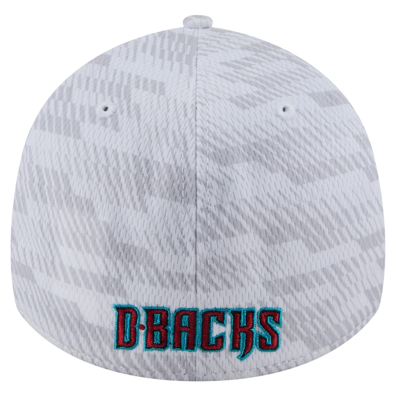 Casquette New Era blanche Arizona Diamondbacks Graded 39THIRTY Flex pour homme