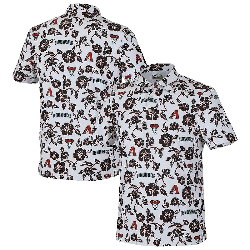 Polo Performance Pua blanc Reyn Spooner des Diamondbacks de l'Arizona pour homme