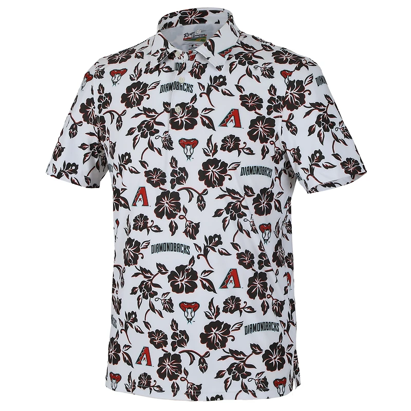 Polo Performance Pua blanc Reyn Spooner des Diamondbacks de l'Arizona pour homme