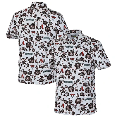 Men's Reyn Spooner  White Arizona Diamondbacks Pua Performance Polo