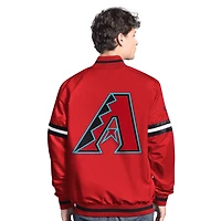 Veste universitaire à boutons-pression Scout des Diamondbacks de l'Arizona pour homme, rouge