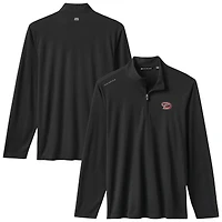 Men's TravisMathew  Black Arizona Diamondbacks Time to Tailgate Tri-Blend Quarter-Zip Pullover