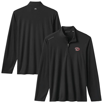 Pull à glissière quart de tour tri-blend Time to Tailgate pour homme TravisMathew Black Arizona Diamondbacks