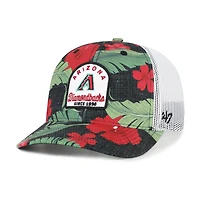 Casquette trucker ajustable Arizona Diamondbacks Beachside noire pour homme, modèle 47