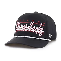 Casquette ajustable Condor Hitch noire des Diamondbacks de l'Arizona pour homme, modèle 1947