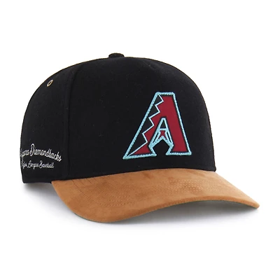 Men's '47  Black Arizona Diamondbacks Gold Age Hitch Adjustable Hat