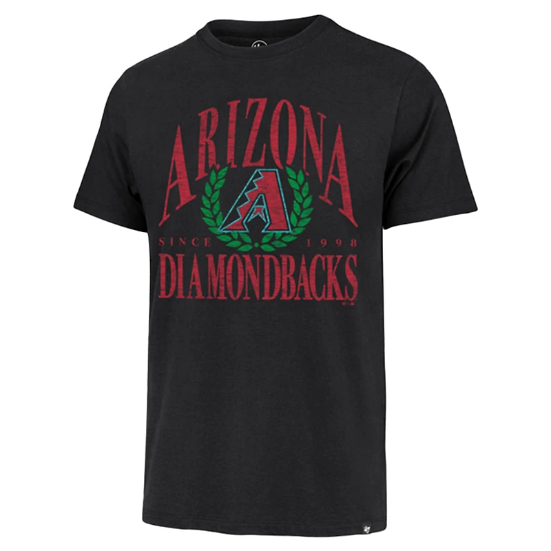 Men's '47 Black Arizona Diamondbacks Pitchout Franklin T-Shirt