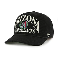 Men's '47  Black Arizona Diamondbacks Pitchout Rope Hitch Adjustable Hat