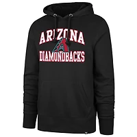 Men's '47  Black Arizona Diamondbacks Velocity Headline Pullover Hoodie