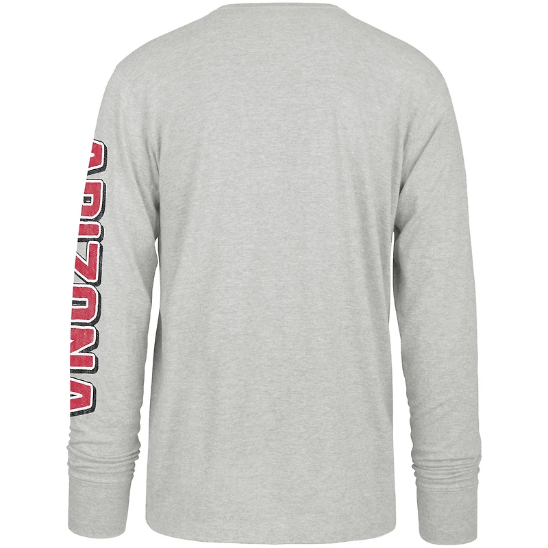 Men's '47 Gray Arizona Diamondbacks Fair Ball Franklin Long Sleeve T-Shirt