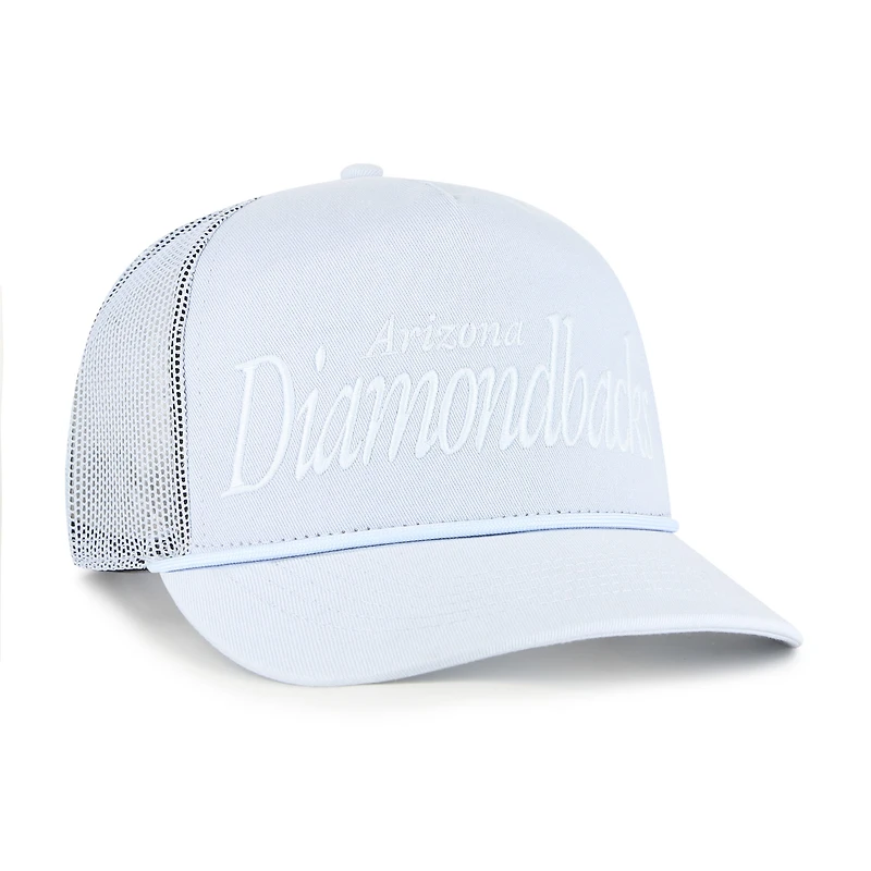 Casquette de camionneur ajustable bleu clair '47 des Diamondbacks de l'Arizona pour homme avec inscription Foundation Hitch
