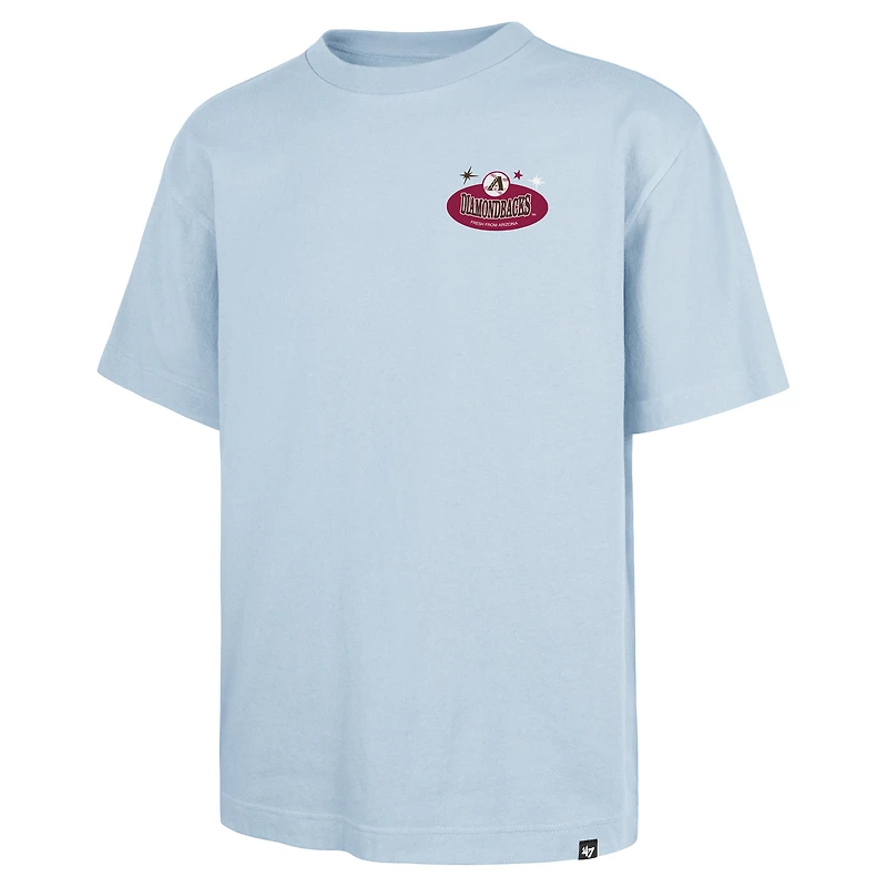 Men's '47 Light Blue Arizona Diamondbacks Ice Cream Parlor Foundation T-Shirt