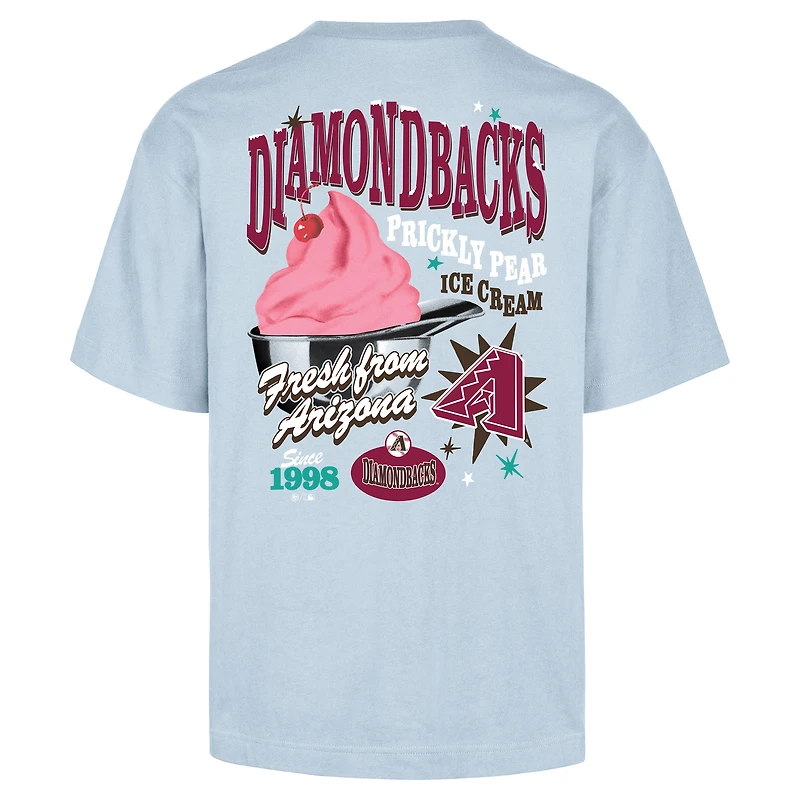 Men's '47 Light Blue Arizona Diamondbacks Ice Cream Parlor Foundation T-Shirt