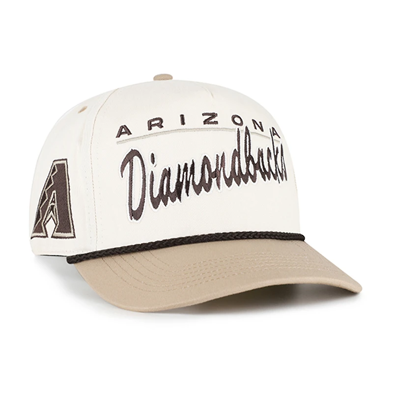 Men's '47 Natural/Tan Arizona Diamondbacks Neutral Terrain Hitch Rope Adjustable Hat