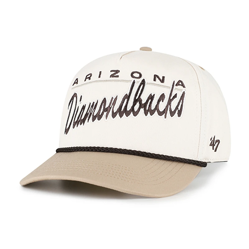 Men's '47 Natural/Tan Arizona Diamondbacks Neutral Terrain Hitch Rope Adjustable Hat
