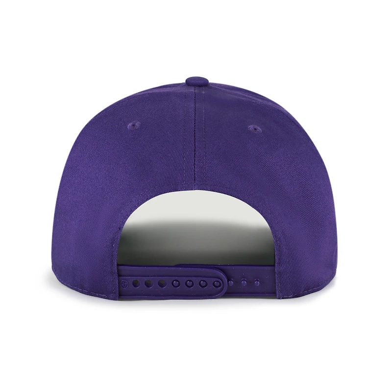 Men's '47 Purple/Brown Arizona Diamondbacks Cooperstown Break Wood Suede Hitch Adjustable Hat