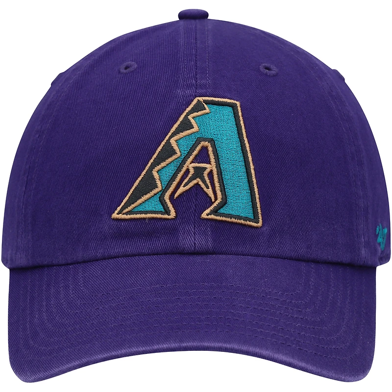 Casquette réglable pour homme '47 Arizona Diamondbacks Logo Cooperstown Collection Clean Up