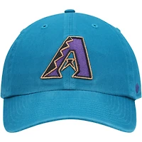 Men's '47 Teal Arizona Diamondbacks Logo Cooperstown Collection Clean Up Adjustable Hat