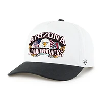 Men's '47 White/Black Arizona Diamondbacks Americana Eagle Hitch Adjustable Hat