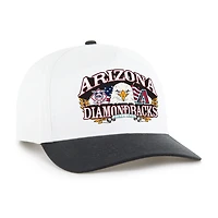 Men's '47 White/Black Arizona Diamondbacks Americana Eagle Hitch Adjustable Hat