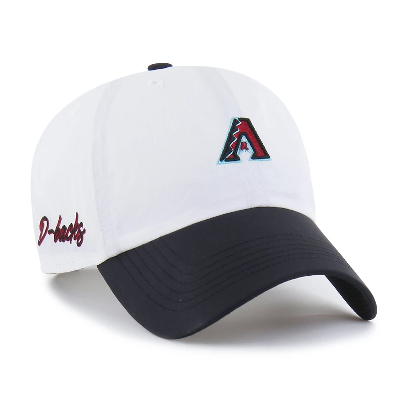 Casquette ajustable Arizona Diamondbacks Vista Mini Clean Up brrr° blanche et noire pour homme