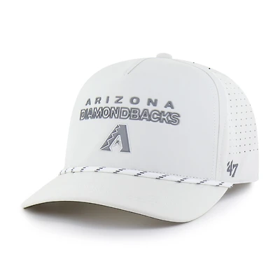 Casquette ajustable Arizona Diamondbacks Forward Vault Hitch blanche pour homme, modèle 47
