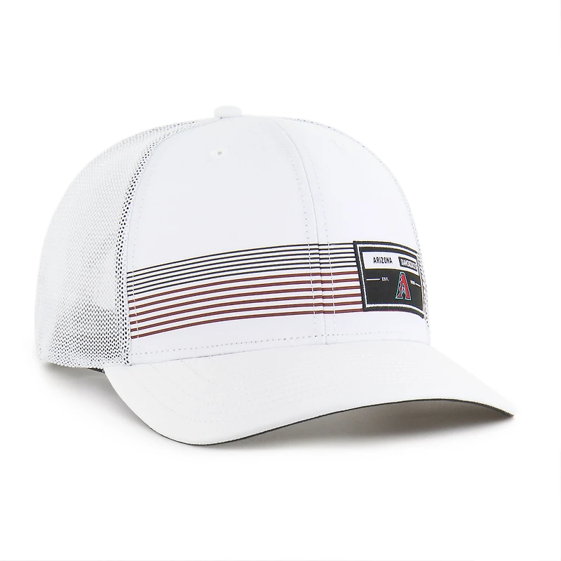 Men's '47  White Arizona Diamondbacks Rangefinder brrr Trucker Adjustable Hat