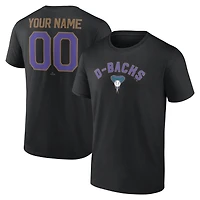 Men's Black Arizona Diamondbacks Cooperstown Collection Winning Streak Custom T-Shirt