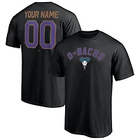 Men's Black Arizona Diamondbacks Cooperstown Collection Winning Streak Custom T-Shirt