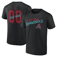 Men's Black Arizona Diamondbacks  Hustle Personalized Name & Number T-Shirt