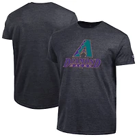 T-shirt Champion noir pour homme, logo Cooperstown des Arizona Diamondbacks, mélange de trois matières