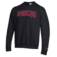 Sweat-shirt Champion noir pour homme avec logo Powerblend des Arizona Diamondbacks