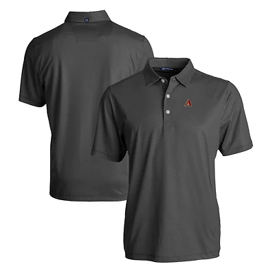 Men's Cutter & Buck Black Arizona Diamondbacks Big Tall Pike Eco Symmetry Print Stretch Recycled Polo