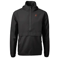Anorak demi-zippé en tissu recyclé Charter Eco pour homme, noir, des Diamondbacks de l'Arizona, Cutter & Buck