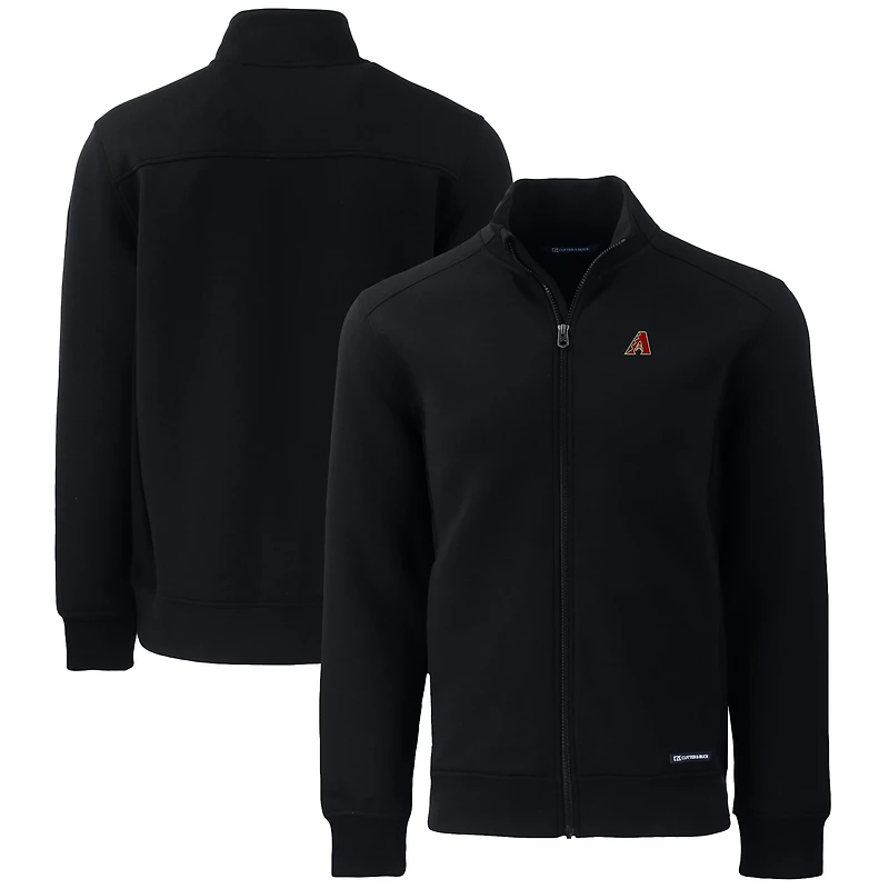 Men's Cutter & Buck  Black Arizona Diamondbacks Roam Eco Recycled Full-Zip Jacket