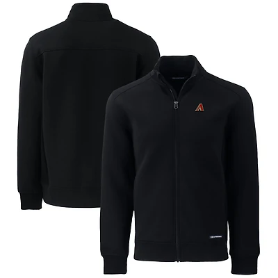 Men's Cutter & Buck  Black Arizona Diamondbacks Roam Eco Recycled Full-Zip Jacket